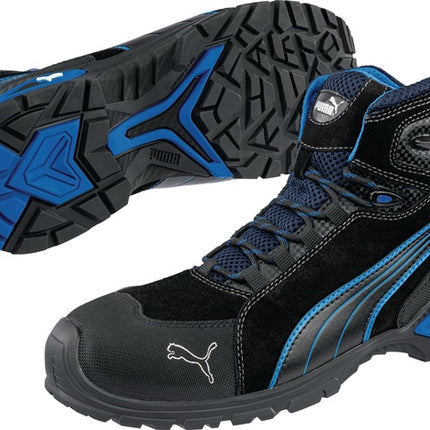 PUMA botas de seguridad Rio Black Mid talla 42 negro/azul ( 4300700412 )