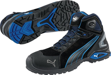 PUMA safety boots Rio Black Mid size 42 black/blue ( 4300700412 )
