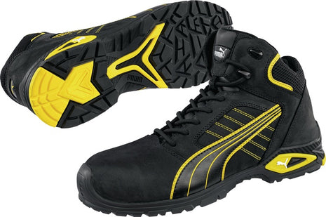 Botas de seguridad PUMA Amsterdam Mid talla 45 negro/amarillo (4300700435)
