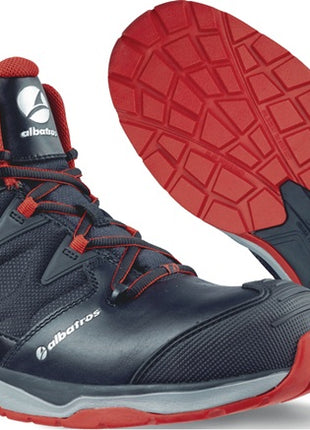 ALBATROS Sicherheitsstiefel ULTRATRAIL BLACK MID Größe 43 schwarz/rot ( 4300700563 )