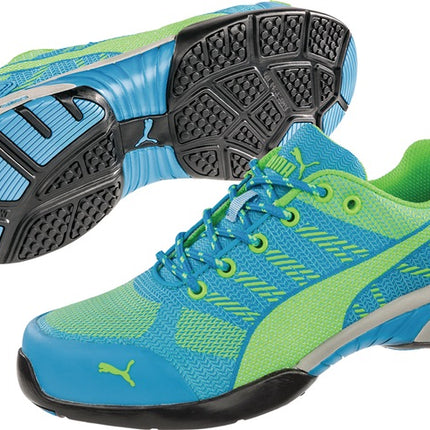 PUMA Damensicherheitsschuh Knit Blue Wns Low Größe 42 blau/grün ( 4300700656 )