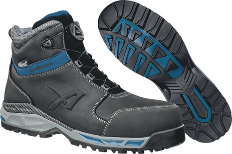 ALBATROS safety boots TOFANE BLACK QL CTX MID size 42 black/blue ( 4300700662 )