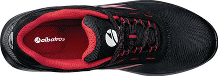ALBATROS scarpa di sicurezza GRID LOW taglia 44 nero/rosso ( 4300700704 )