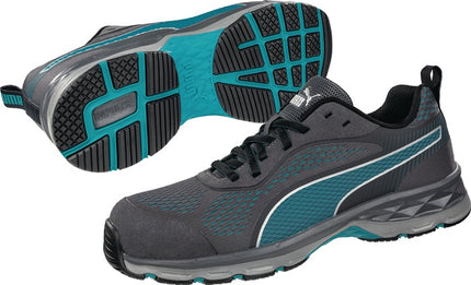 Zapato de seguridad PUMA mujer FUSE KNIT talla 40 gris/azul ( 4300700824 )