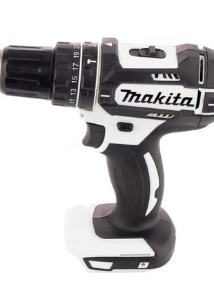 Makita DHP 482 W RTJ - 18 V Li-Ion Akku Schlagbohrschrauber im Makpac + 2x 5,0Ah Akku + Schnellladegerät + Makita B-53811 Bit & Bohrer-Set 100-teilig - Toolbrothers