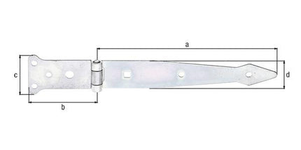 Gancio di lancio GAH lunghezza 202 x 77 mm larghezza 48 x 35 mm ( 8001514124 )