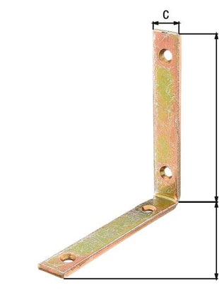 GAH Equerre de poutre L120x120 mm Largeur 20 mm ( 8001716669 )