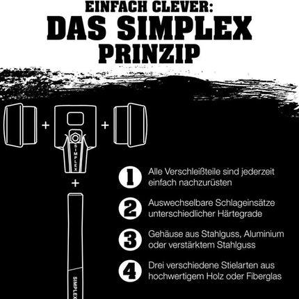 Główka młotka HALDER o miękkiej powierzchni Średnica główki 80 mm ( 8002360802 )