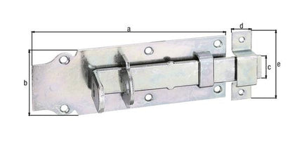 Catenaccio GAH lunghezza 180 mm larghezza 64 mm diritto ( 8002768380 )