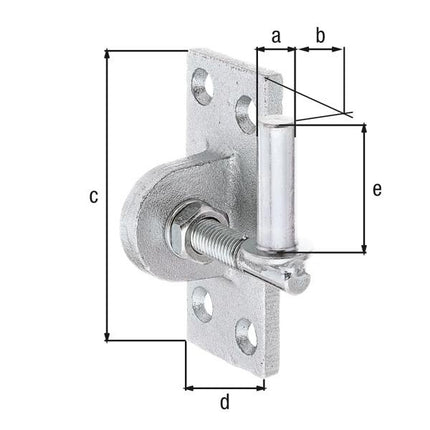 GAH Staffa per avvitamento su acciaio grezzo 13x45mm ( 8002902176 )