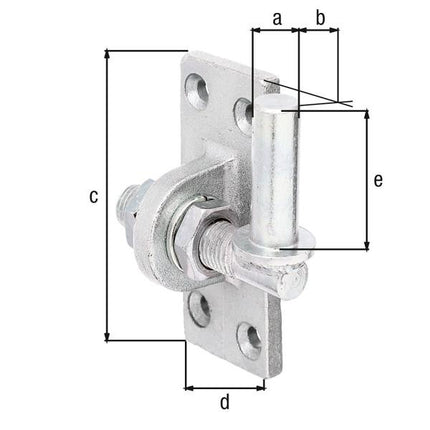 GAH Kloben  zum Anschrauben 16x45mmStahl roh ( 8002903539 )