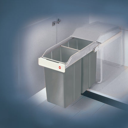 HAILO Abfallsammler Multi-Box 2 x 15 l B260xT510xH460mm grau ( 9000463418 )