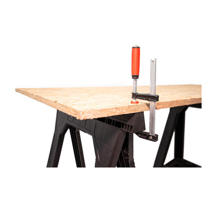 Toolbrothers RHINO Juego de caballetes de taller + Custom Connect 580 x 770 mm 350 kg de capacidad de carga