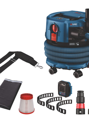 Odkurzacz akumulatorowy Bosch GAS 18V-12 MC Professional BITURBO Brushless ( 06019K2000 ) + akcesoria - bez akumulatora, bez ładowarki