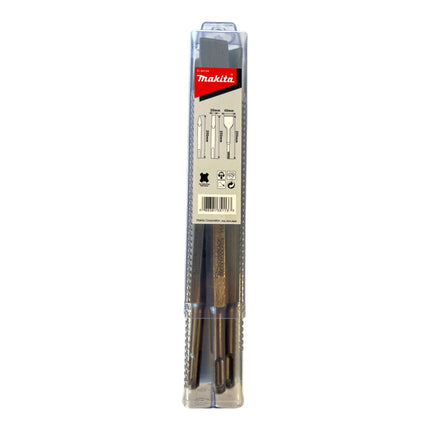 Makita D-30134 Juego de cinceles 3 piezas SDS plus 250 mm longitud punta de toro / cincel frío / cincel escalador