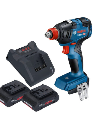 Bosch GDX 18V-200 Profesjonalny akumulatorowy klucz udarowy 18 V 200 Nm bezszczotkowy + 2x akumulator ProCORE 4,0 Ah + ładowarka