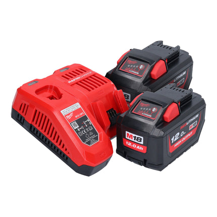 Milwaukee M18 FTHCHS35-122 Motosierra sin cable con mango superior 35 cm + 2x batería 12.0 Ah + cargador