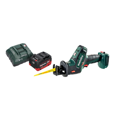 Metabo SSE 18 LTX Compact cordless recipro saw reciprocating saw 18 V 13 mm + 1x LiHD battery 5.5 Ah + charger