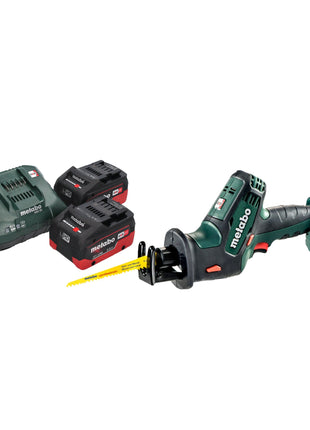 Metabo SSE 18 LTX Compact cordless recipro saw reciprocating saw 18 V 13 mm + 2x LiHD battery 5.5 Ah + charger