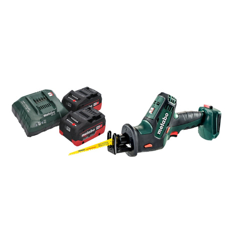Metabo SSE 18 LTX Compact cordless recipro saw reciprocating saw 18 V 13 mm + 2x LiHD battery 5.5 Ah + charger