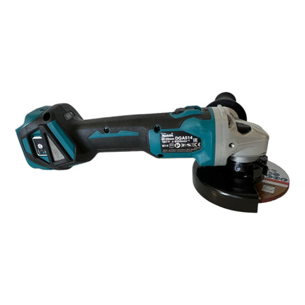 Makita DGA 514 RGJU1 Amoladora angular sin cable 18 V 125 mm sin escobillas + 2x batería recargable 6,0 Ah + cargador + Makpac