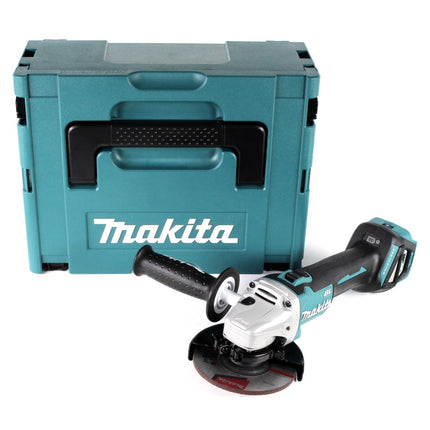 Amoladora angular sin cable Makita DGA 511 ZJ 18 V 125 mm sin escobillas + Makpac - sin batería, sin cargador