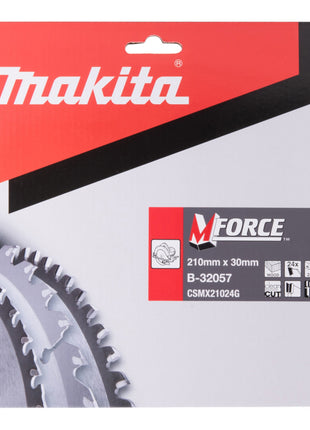 Lama circolare Makita M-FORCE 210 x 30 x 2,3 mm 24 denti ( B-32057 ) per legno