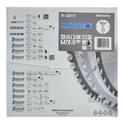 Piła tarczowa Makita MAKBLADE 305 x 30 x 2,3 mm 60 zębów ( B-32817 ) do drewna