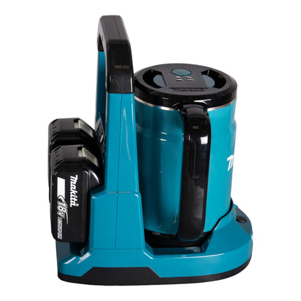 Makita DKT 360 PG2 Bouilloire sans fil 36 V ( 2x 18 V ) 0,8 L + 2x batterie 6,0 Ah + chargeur double