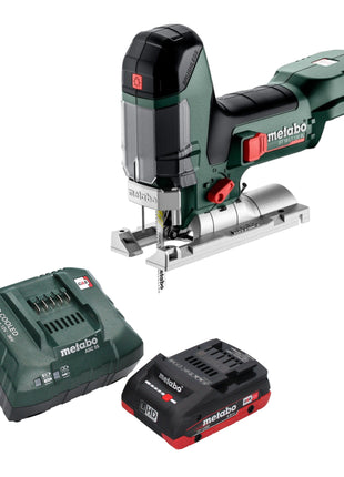 Sierra de calar a batería Metabo ST 18 LT 130 BL 18 V 130 mm sin escobillas + 1x batería LiHD 4,0 Ah + cargador