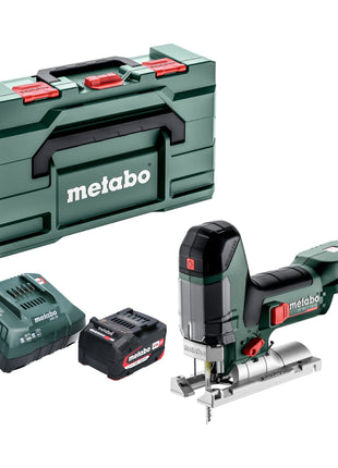 Metabo ST 18 LT 130 BL seghetto alternativo a batteria 18 V 130 mm brushless + 1x batteria 4,0 Ah + caricabatterie + metabox