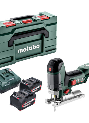 Metabo ST 18 LT 130 BL seghetto alternativo a batteria 18 V 130 mm senza spazzole + 2x batteria 4,0 Ah + caricatore + metabox