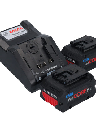Bosch GWS 18V-15 PSC Professional Akku Winkelschleifer 18 V 125 mm ( 06019H6B01 ) BITURBO Brushless + 2x ProCORE Akku 8,0 Ah + Ladegerät + L-Boxx