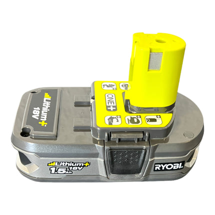 Ryobi RB18L15 rechargeable battery 18 V 1.5 Ah / 1500 mAh Li-Ion ONE+ ( 5133001905 ) with charge level indicator