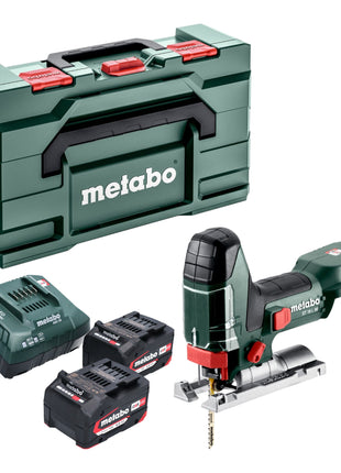 Metabo ST 18 L 90 seghetto alternativo a batteria 18 V 90 mm + 2x batteria 4,0 Ah + caricabatterie + metabox