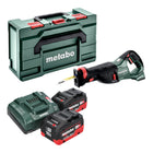 Metabo SSEP 18 LT cordless reciprocating saw 18 V 32 mm + 2x LiHD battery 10.0 Ah + charger + metabox