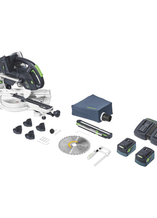 Festool KSC 60 EB-Basic KAPEX cordless crosscut saw 18 V / 36 V 216 mm brushless + 2x rechargeable battery 5.0 Ah + double charger