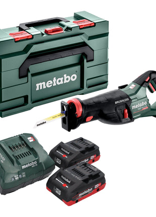 Metabo SSEP 18 LT BL sega alternativa a batteria 18 V 32 mm senza spazzole + 2x batteria LiHD 4,0 Ah + caricatore + metabox