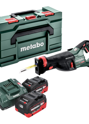 Metabo SSEP 18 LT BL cordless reciprocating saw 18 V 32 mm brushless + 2x LiHD battery 5.5 Ah + charger + metabox