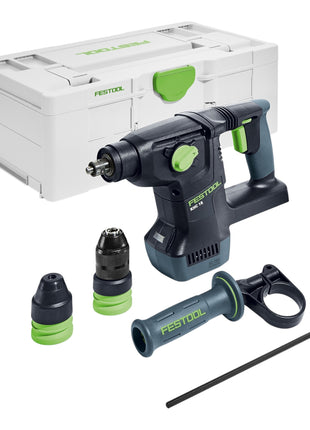 Festool KHC 18 EB-Basic cordless combihammer 18 V 2.6 J SDS-Plus Brushless + 2x rechargeable battery 5.0 Ah + quick charger + systainer