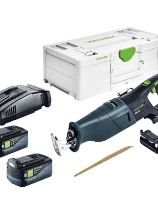 Sega alternativa a batteria Festool RSC 18 EB-Basic 18 V brushless + 2x batteria ricaricabile 5,0 Ah + caricatore rapido + Systainer