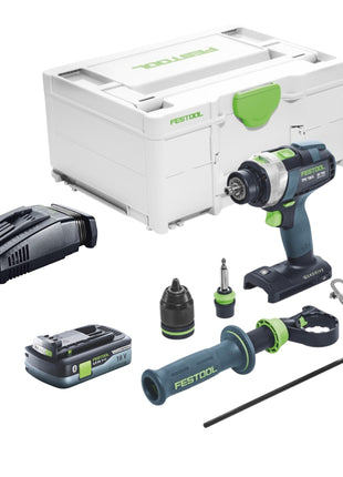 Festool TPC 18/4 I-Basic cordless impact drill 18 V 75 Nm + 1x rechargeable battery 4.0 Ah + quick charger + systainer