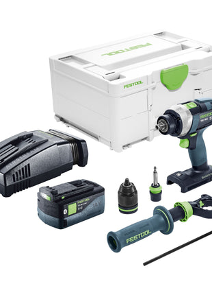 Festool TDC 18/4 I-Basic Perceuse-visseuse sans fil 18 V 75 Nm Brushless + 1x batterie 5,0 Ah + chargeur rapide + Systainer