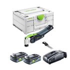 Festool VECTURO OSC 18 E-Basic cordless oscillating tool 18 V Starlock Max Brushless + 2x battery 4.0 Ah + quick charger + systainer