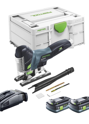 Festool CARVEX PSC 420 EB-Basic seghetto alternativo a pendolo a batteria 18 V 120 mm brushless + 2x batteria ricaricabile 4,0 Ah + caricatore rapido + Systainer