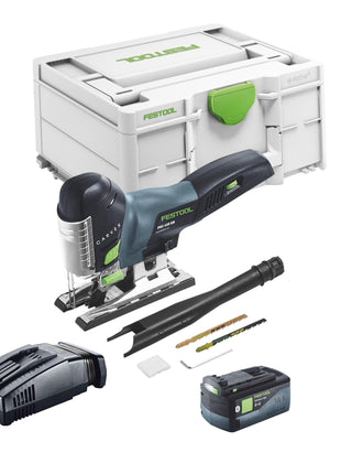 Festool CARVEX PSC 420 EB-Basic seghetto alternativo a pendolo a batteria 18 V 120 mm brushless + 1x batteria ricaricabile 5,0 Ah + caricatore rapido + Systainer