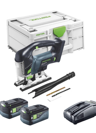 Festool CARVEX PSBC 420 EB-Basic seghetto alternativo a pendolo a batteria 18 V 120 mm brushless + 2x batteria ricaricabile 5,0 Ah + caricatore rapido + systainer