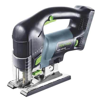 Festool CARVEX PSBC 420 EB-Basic cordless pendulum action jigsaw 18 V 120 mm brushless + 2x rechargeable battery 8.0 Ah + quick charger + Systainer