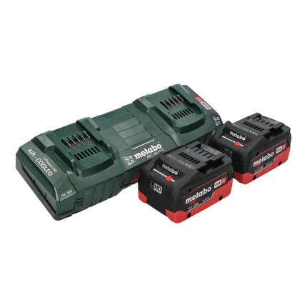 Metabo AS 36 18 L 20 PC Aspirateur eau et poussières sans fil 36 V ( 2x 18 V ) 20 L + 2x batterie LiHD 5,5 Ah + chargeur double