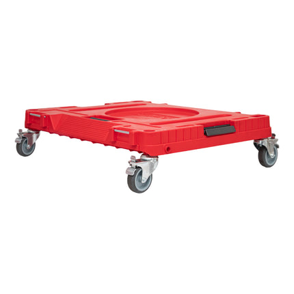Qbrick System ONE transport platform 2.0 Workshop RED Ultra HD 625 x 503 x 160 mm 120 kg with metal swivel wheels and brake